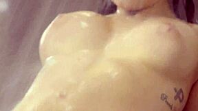 Hot Shower Sex Sees Leah Gotti Bent Over for Big Cock Doggystyle Pounding