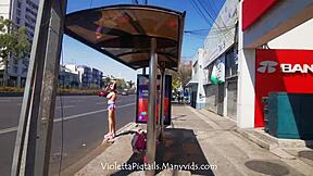 hermosa tranny flaquita culoncita exhibits in cdmx public