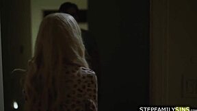 petite stepsis sucks stepbro's monster cock face fucked till she gags