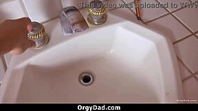 Stepdaughter Begs for Stepdaddy's Monster Cock in Taboo Orgy Ride