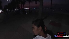 Thai Teen Girlfriend's Amazing Handjob for Boyfriend POV