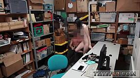 i got caught stealin by old store cop n he fucked my petite teen pussy hard