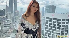 ready for johntronx's rough creampie with thai model nori's tight pussy?