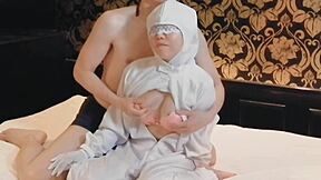 Busty Japanese wife inspector stripped fingered homemade