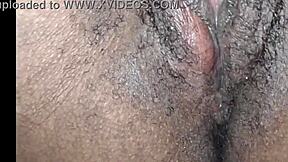 Teasing ebony solo orgasms unfold wetly