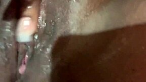 Young Ebony Fingers Dripping Pussy But Craves Thick Creampie Finish