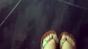 petite feet tease in high def for fetish fans closeup