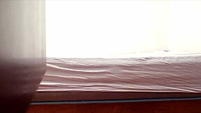 argentine puta sucks condom onto cock sensually