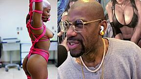 TIGHT EBONY PUSSY BADDIE BENT OVER BONDAGE GETS ASS FUCKED JIGGLY!