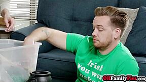 i cant believe stepdad's cock got so hard that big tits milf katie monroe and teen stepdaughter angel young sucked it dry