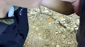 Risky public 18yo rough ride flashes big natural tits!