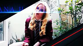 Cute Goth Teen 18+ Sucks and Fucks British Cock Hardcore Cum