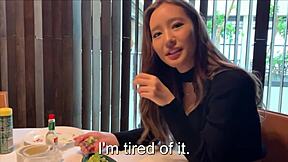 Rich japanese slut rides cock cowgirl in luxury hotel