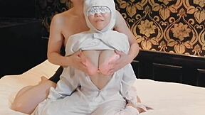 Busty Japanese wife inspector stripped fingered homemade