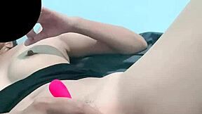 young widow squirts hard fingering pussy with toys till shaking