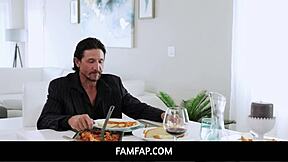 Strict stepdad punishes disrespectful stepdaughter sexually