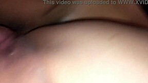 her pussy turns into a squirting fountain during wild homemade fuck close up