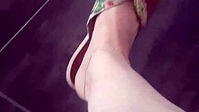 petite feet tease in high def for fetish fans closeup