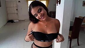 curvy colombian latina stepsis dresses hot for dorm roommate fuck