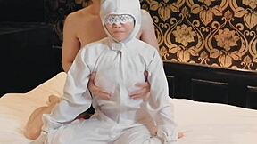 Busty Japanese wife inspector stripped fingered homemade