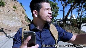 cute classy ebony teen amateur shows off natural small tits in hardcore hd oral