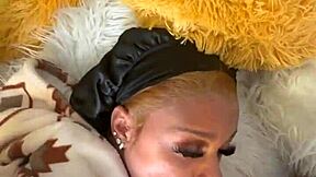 renity love gulps down that huge bbc deep