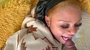 renity love gulps down that huge bbc deep