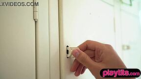 gorgeous petite asian strips big boobs & trimmed pussy bare!