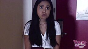 Lucky Professor Pounds Petite Luna Mills Deepthroat Creampie Ride