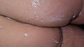 hot latina milf mom squirts hard in bathroom with toys