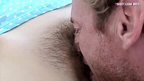 blonde & brunette besties share big cock sleepover blowjob fun 😈🍆💦