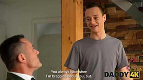 Daddy4k catches son's GF for sneaky sofa facial cheating