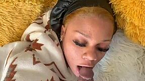 renity love gulps down that huge bbc deep