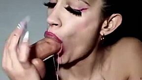 Karogok Gagging Deepthroat Chokes Submissive Latina Argentina