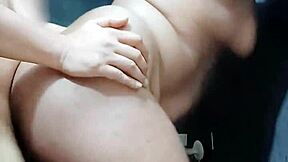 desi boudi sneaks servant into bathroom for wild pussy riding session