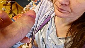 russian couple homemade bedroom big cock boobs massage moaning natural tits pov