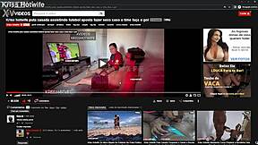 husband catches kriss hotwife and friend in hot lesbian action?