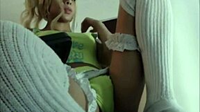 cute shemale teen strokes her cock solo