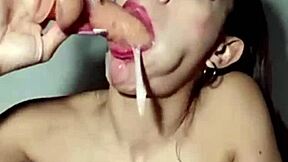 Karogok Gagging Deepthroat Chokes Submissive Latina Argentina