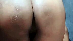 desi boudi sneaks servant into bathroom for wild pussy riding session