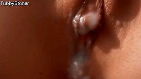 Beautiful teen gets her tight pussy fucked close-up with creampie finish