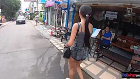 Market Walk Ends in Steamy Thai Quickie Fuck