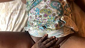 Nighttime African 18yo Teen Fucked Hard By Stepbrother's Big Cock