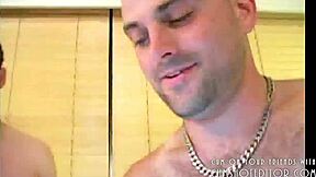 Young Brunette Slut Basks in Bukkake Cum Bath from Monster Cocks