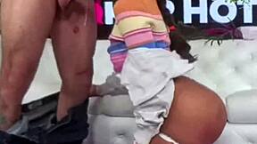 Sasha Tatcha Chokes on Cock with Throat Fucking Bent Over Doggystyle and Rimjob Action