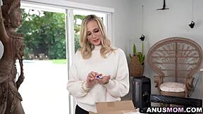 lilly james needs help inserting anal plugs for hubby surprise?