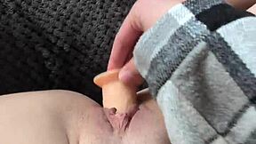 Pov shy thick girl moans riding dildo to orgasm with toy