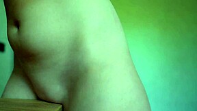 juicy petite teen humps desk to squirting orgasm in panties