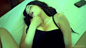 caught me with vibrator... my young pussy drips wet!