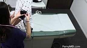 big tit nurse blows big ass patient's thick dick in hospital